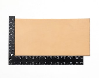 Lámina de cuero de 15 x 30 cm / Cuero vacuno auténtico Hermann Oak precortado / Pieza para repujado en cuero