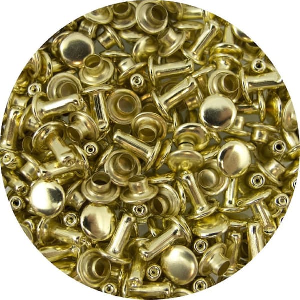 Springfield Leather Company Large Double Capped Rivets - 100 Pack