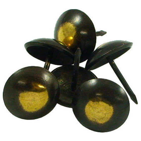 100 Pack Antique Brass Gunmetal Spanish Nail Tacks 9/16 Etsy