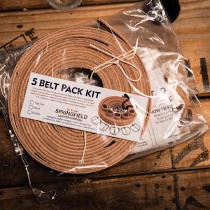 Veg Tan Belt & Dog Collar Kit – DIY Leathercraft Kit with Hardware