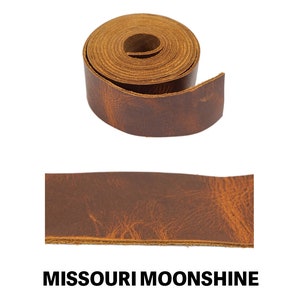 Oil Tan Leather Strap, 64 Missouri Moonshine