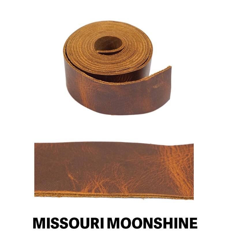 Oil Tan Leather Strap, 64 Missouri Moonshine