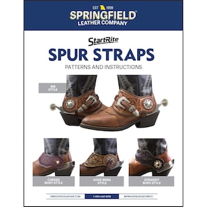 Digital Pattern | Leather Spur Strap Pattern | Digital Sewing Pattern