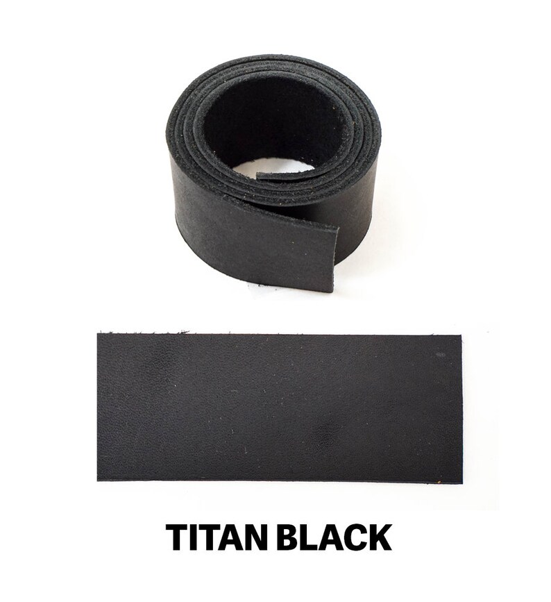 Oil Tan Leather Strap, 64 Titan Black