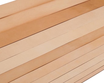 Tiras de cinturón de cuero curtido vegetal / Cuero vacuno para herramientas, 50" de largo