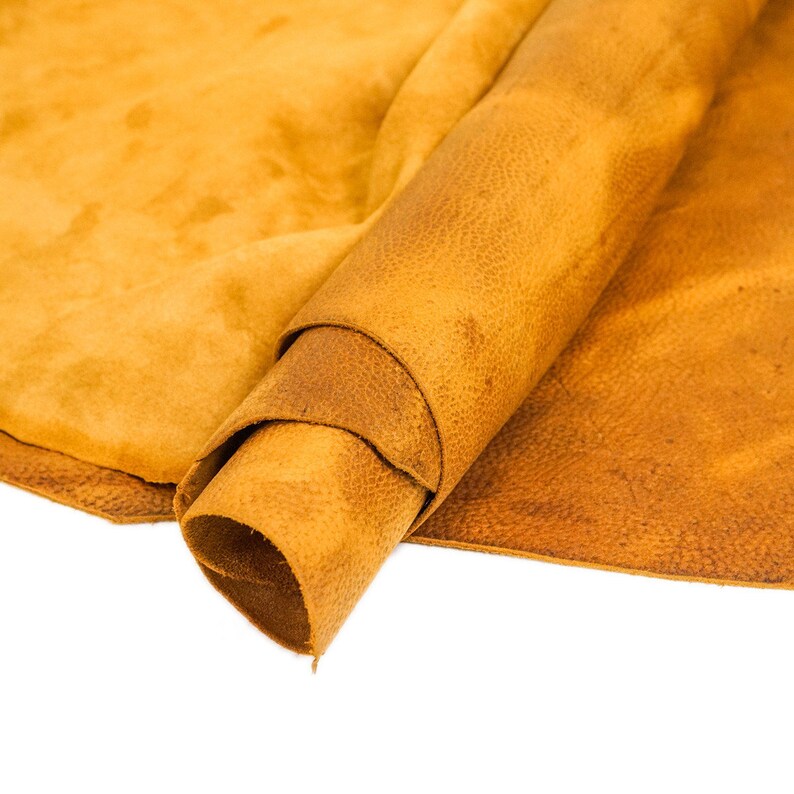 Pre-Cut Square Sheet Ranger Rust SLC Oil Tan Cowhide Leather Piece