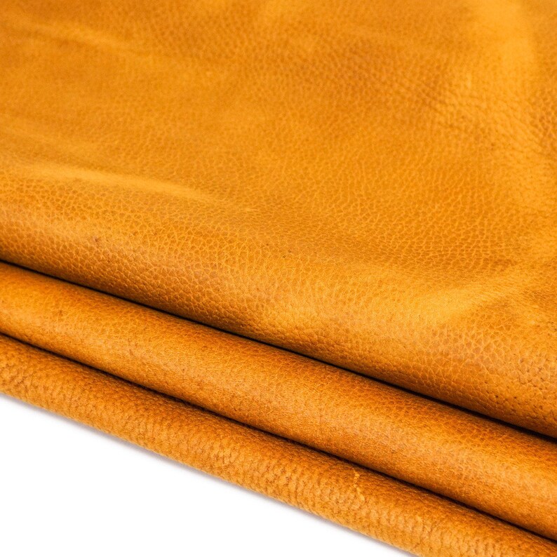 Pre-Cut Square Sheet Ranger Rust SLC Oil Tan Cowhide Leather Piece