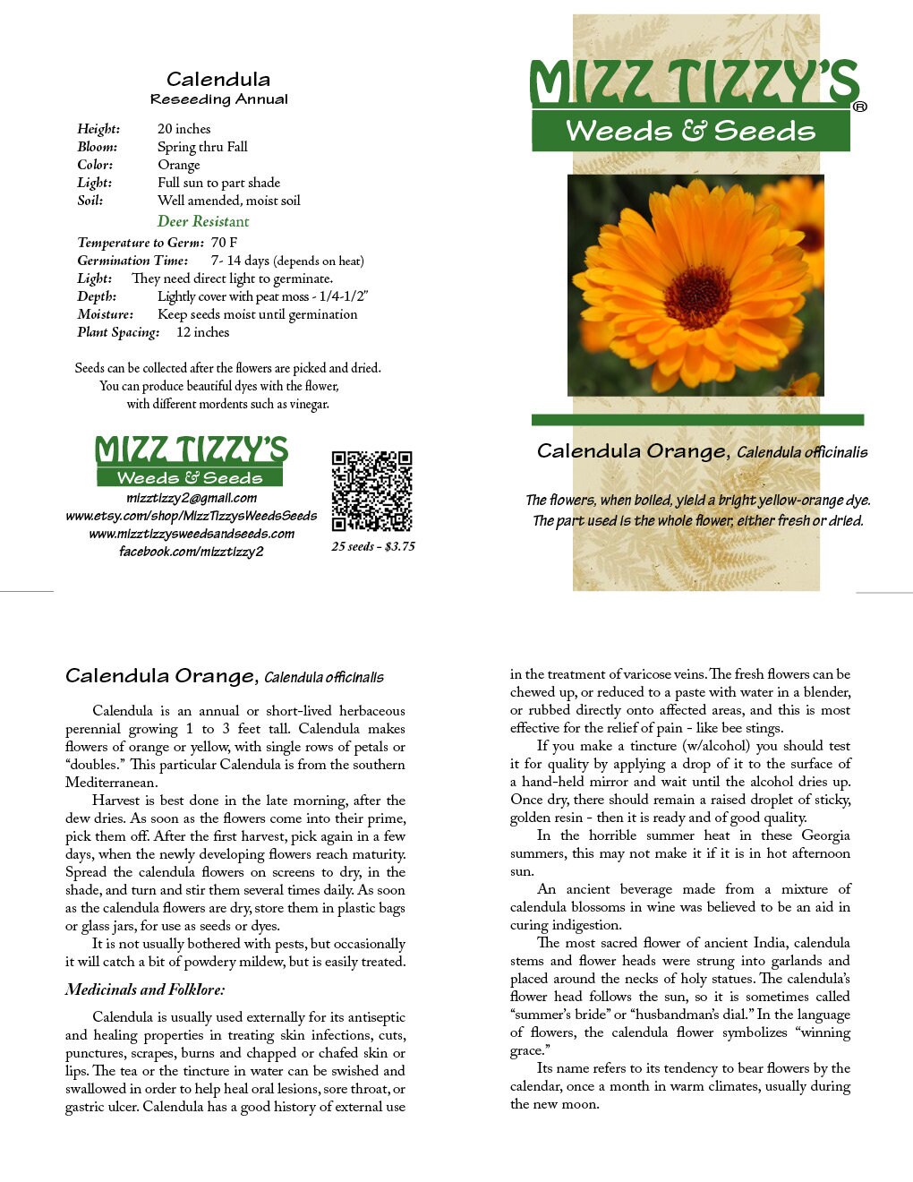 BULK Calendula Flowers Dried Organic Etsy