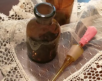 Amber Glass Viles - 2oz / 60 ml.