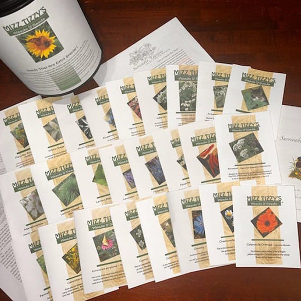 Herbal Seeds Collection, Body Oil Sample, How-To Booklets - Seeds