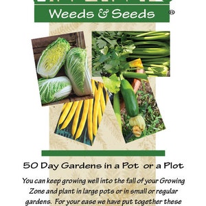 50 Day Gardens in a Pot or a Plot #1 10% discount