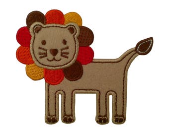 Felt Lion Iron on Patch Applique