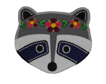 Raccoon Iron on Patch Applique