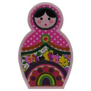 Russian Doll Iron on Patch Applique - Christmas