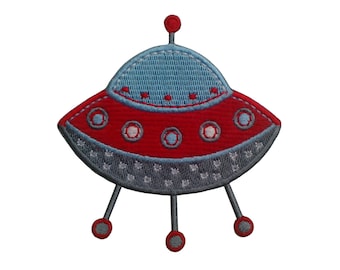 Spaceship Iron on Patch Applique