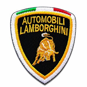 Bull Crest Embroidered Patch, Racing Iron On Sew On Patch, Motorsport Jacket Vest Backpack Applique Badge