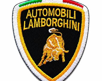 Bull Crest Embroidered Patch, Racing Iron On Sew On Patch, Motorsport Jacket Vest Backpack Applique Badge