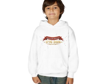America's 250th Anniversary Hoodie Youth | 1776-2026 Sweatshirt