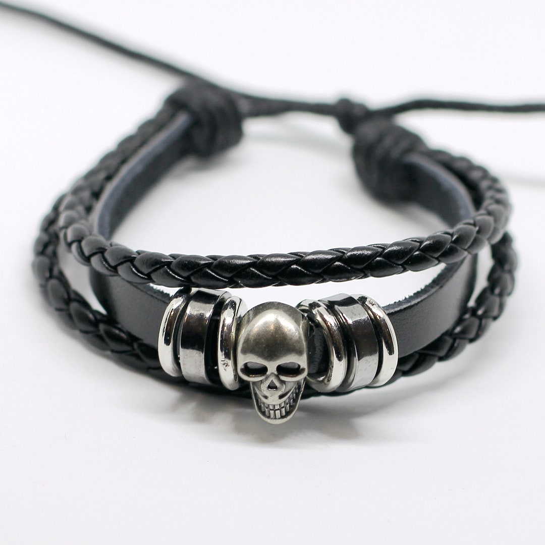 161 Men Bracelet Women Bracelet Skull Bracelet Rings Bracelet - Etsy