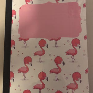 Flamingo Handmade Laminated Composition Notebook