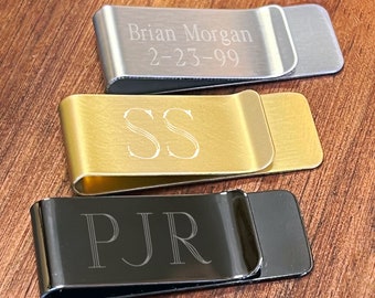 Engraved Money Clip, Groomsmen Gift, Personalized Gifts for Groomsmen, Groomsmen Money Clips, Cheap Groomsman Gift, Custom Best Man Gift