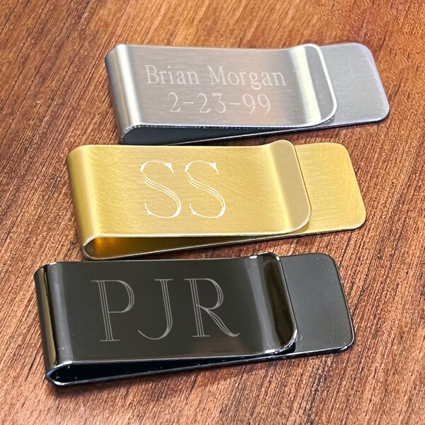 Engraved Money Clip, Groomsmen Gift, Personalized Gifts for Groomsmen, Groomsmen Money Clips, Cheap Groomsman Gift, Custom Best Man Gift