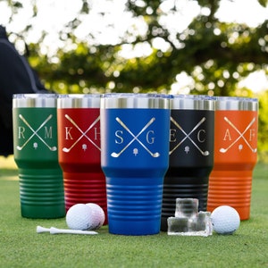 Personalized 30oz. Golf Tumbler, Golf Gift, Best Insulated Tumbler for Golf, Gifts for Men, Gift for Dad, Golf Groomsmen Gifts, Golf Cup