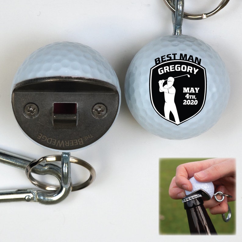 Golf Ball Bottle Opener Groomsmen Gift The BeerWedge Made Etsy
