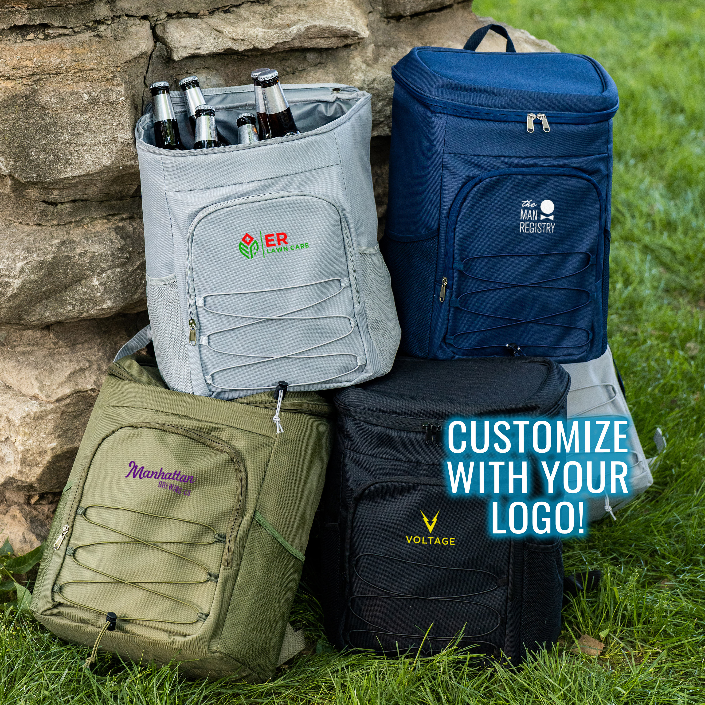 Corporate Gifts for Employees, Custom Logo Backpack Cooler, Company ...