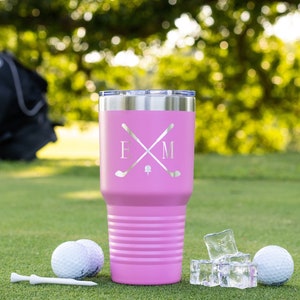 Pink golf cup for ladies who love to golf