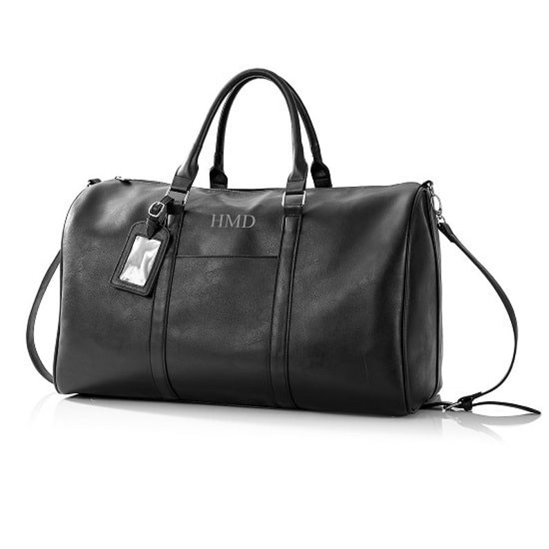 Groomsmen Gift Leather Duffle Bag Groomsman Gifts Etsy