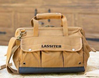 Personalized Tool Bag, Embroidered Tool Carrier Tote, Gifts for Men