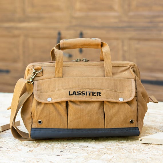 Personalized Tool Bag, Embroidered Tool Carrier Tote, Gifts for Men