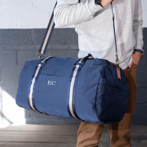 Personalized Duffel Bag for Men, Custom Travel Bag, Weekender Bag, Carry-On Overnight Bag, Gift for Him, Birthday Gift for Guys