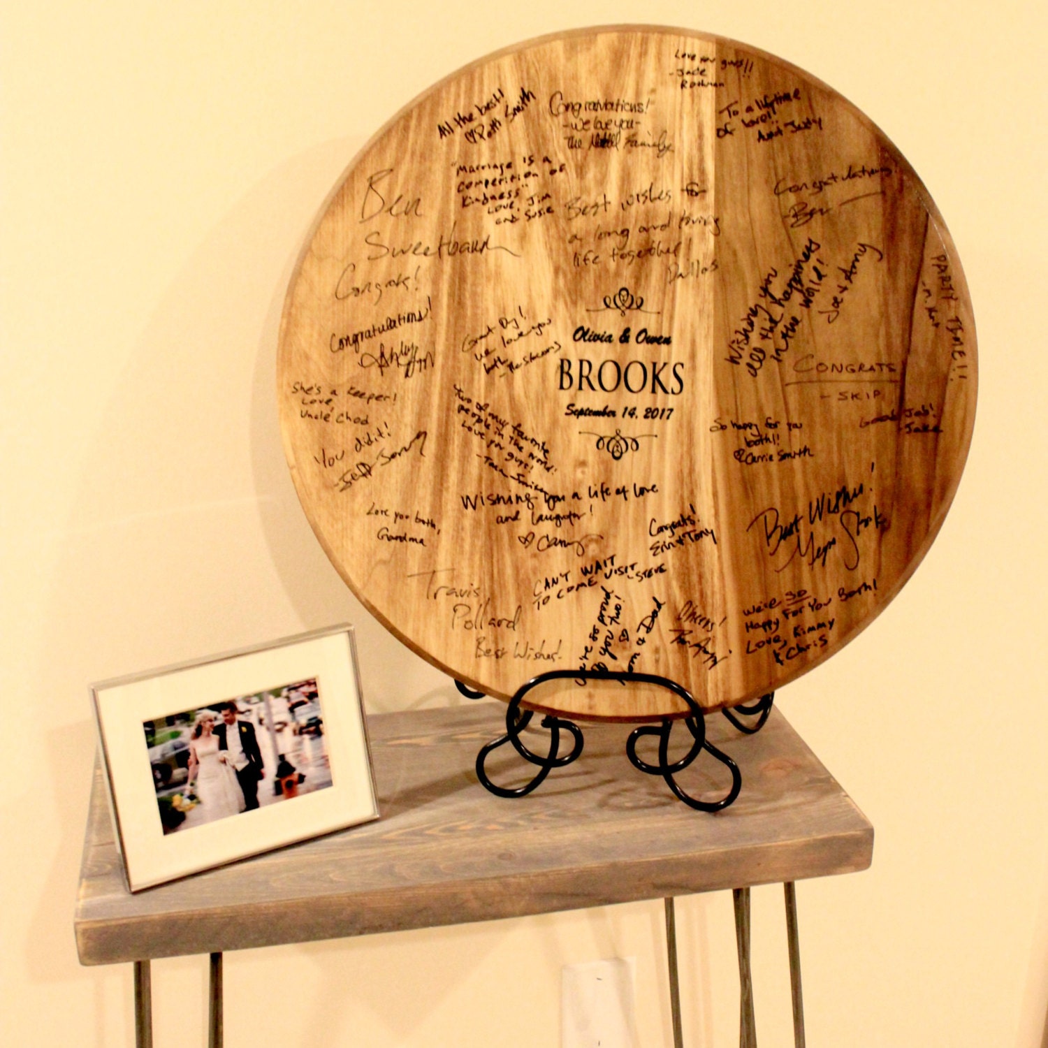 Wine barrel guest book alternative