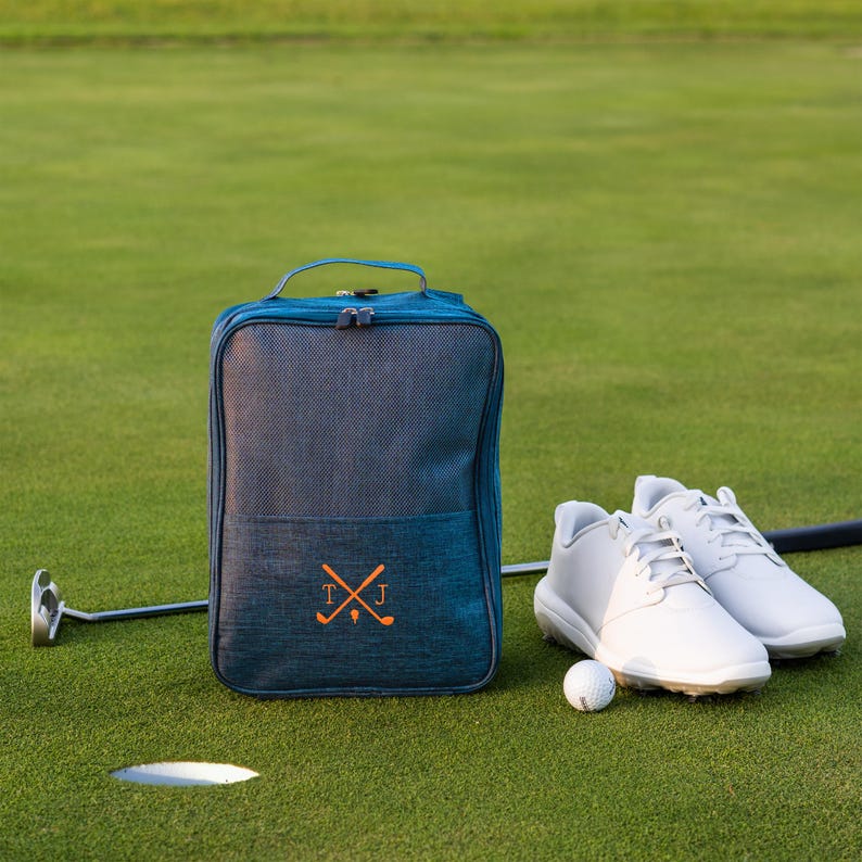 Personalized Men's Golf Shoe Bag, Embroidered Groomsmen Gift for Golfers, Christmas Gift Men image 6