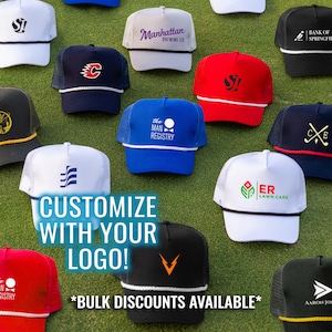 Custom Logo Hats, Bulk Personalized Hats, Embroidered Business Logo Hat, Custom Design Baseball Hat, Branded Hat, Quality Promotional Hats