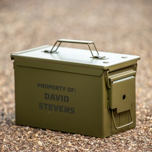 Authentic Engraved Ammo Can, Ammunition Box, Christmas Gifts for Men, Gift for Him, Hunter Gift, Dad Gift, Personalized Gift for Husband image 9