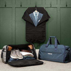 SUIT SAVER, Groomsmen Gift Convertible Duffle Bag, Personalized Hanging Duffel Bag, Groomsmen Proposal, Groomsmen Wedding Travel Bag