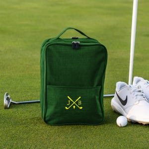 Custom men's golf bag in green