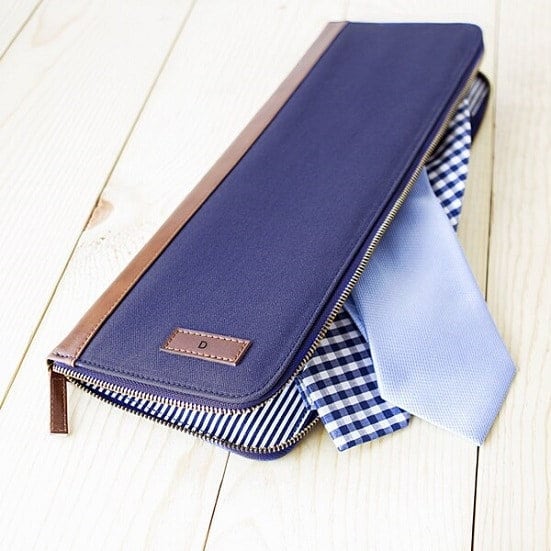 Men's Travel Tie Case | Personalized Groomsmen Gift | Engraved | …