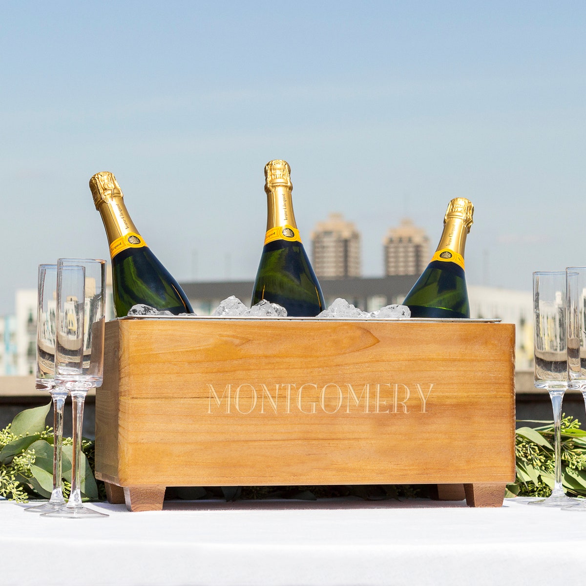 Personalized Wooden Wine Trough, Engraved Beverage Cooler, Wine Chiller Bucket, Beverage Tub, Unique Wine Lover Gift, Party Centerpiece - Etsy