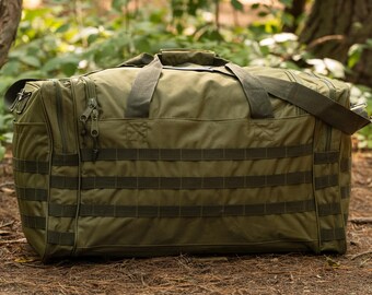Personalized Green Army XL Duffle Bag, Custom Tactical Bag With - Main Image
