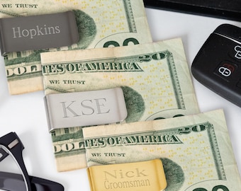 Engraved Money Clip, Groomsmen Gift, Personalized Gifts for Groomsmen, Groomsmen Money Clips, Cheap Groomsman Gift, Custom Best Man Gift