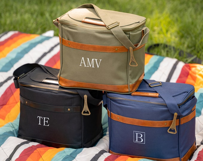 Personalized Soft Cooler, Custom Beer Coolers, Insulated Cooler Bag, Gift for Beer Drinker, Lunch and Picnic Cooler, Christmas Gift for Him