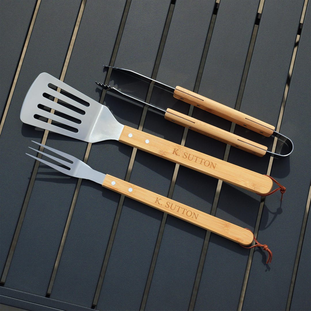 Custom Grilling Tools Personalized Grilling Tools, Engraved BBQ Set, Gifts for Men - Etsy