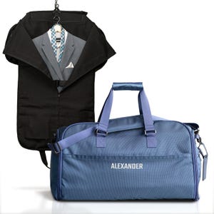 SUIT SAVER, Groomsmen Gift Convertible Duffle Bag, Personalized Hanging Duffel Bag, Groomsmen Proposal, Groomsmen Wedding Travel Bag