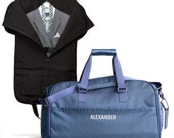 SUIT SAVER, Groomsmen Gift Convertible Duffle Bag, Personalized Hanging Duffel Bag, Groomsmen Proposal, Groomsmen Wedding Travel Bag