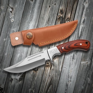 Groomsmen Knife, Engraved Hunting Knife for Men, Personalized Groomsmen Gift, Father&#39;s Day Gift, Gift for Hunter, Dad, Husband, Boyfriend