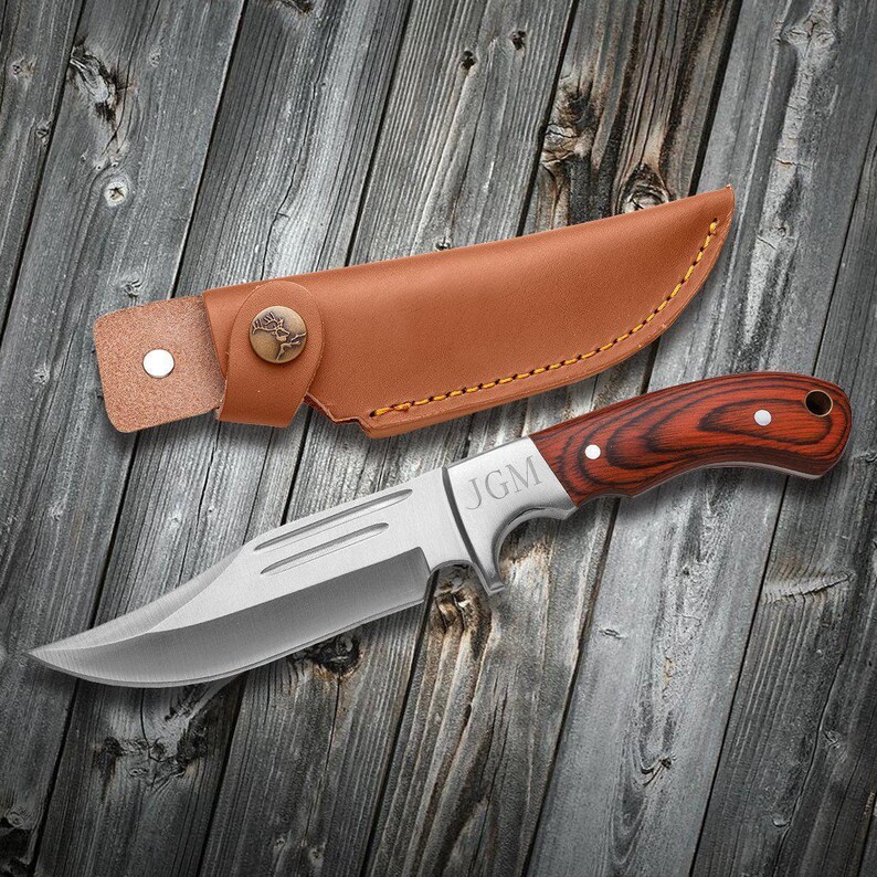 Engraved Hunting Knife for Men Gift for Man Personalized Etsy